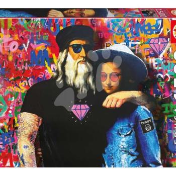 Puzzle Leo and Lisa TV Boy Educa 1500 darabos és Fix ragasztó kép