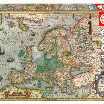 Puzzle Map of Europe Educa 1000 darabos és Fix ragasztó kép