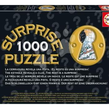 Puzzle meglepivel Antique XMA Surprise Educa 1000 darabos és Fix ragasztó 14 évtől kép