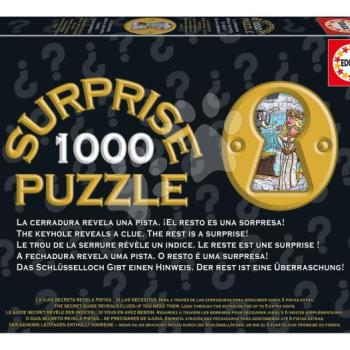 Puzzle meglepivel Knights Round Table Surprise Educa 1000 darabos és Fix ragasztó 14 évtől kép