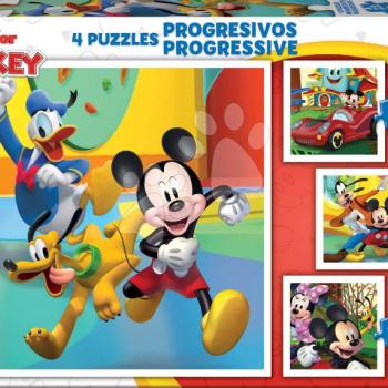 Puzzle Mickey & Friends Progressive Educa 12-16-20-25 darabos kép