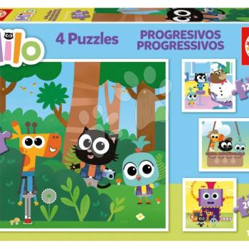 Puzzle Milo Progressive Educa 12-16-20-25 darabos kép