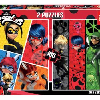Puzzle Miraculous Ladybug Educa 2x100 darabos 6 évtől kép