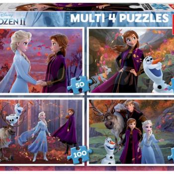 Puzzle Multi 4 Frozen 2 Disney Educa 50-80-100-150 darabos 5 évtől kép