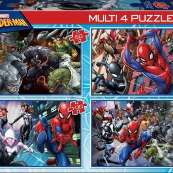 Puzzle Multi 4 Spiderman Educa 50-80-100-150 darabos 5 évtől kép