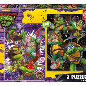 Puzzle Ninja Turtles Educa 2x500 darabos és Fix ragasztó kép