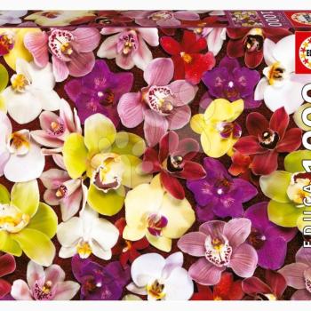 Puzzle Orchid Collage Educa 1000 darabos és Fix ragasztó kép