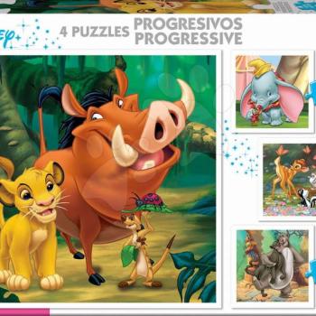 Puzzle Oroszlánkirály Disney Progressive Educa 12-16-20-25 darabos kép