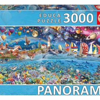 Puzzle panoráma Life Panorama Educa 3000 darabos kép