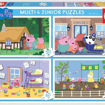 Puzzle Peppa Pig Multi 4 Junior Educa 20-40-60-80 darabos 4 évtől kép