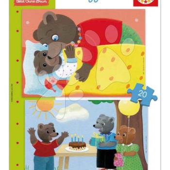 Puzzle Petit Ours Brun Educa 2x20 darabos kép