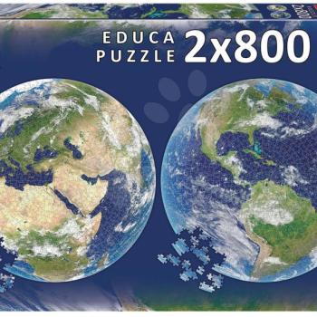 Puzzle Planet Earth Round Educa 800 darabos és Fix ragasztó 11 évtől kép