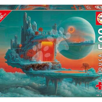Puzzle Planet of Fire and Ice Educa 500 darabos és Fix ragasztó kép