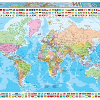 Puzzle Political Worldmap Educa 1500 darabos és Fix ragasztó 11 évtől kép