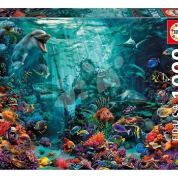 Puzzle Poseidon Coral Reef Educa 1000 darabos és Fix ragasztó kép