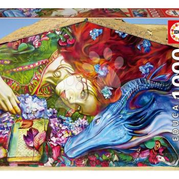 Puzzle Sant Jordi Lily Brick Educa 1000 darabos és Fix ragasztó kép