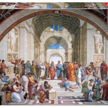 Puzzle School of Athens Raphael Educa 1500 darabos és Fix ragasztó kép