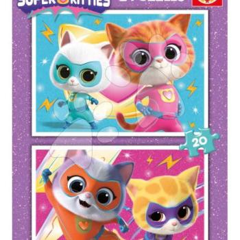 Puzzle Super Kitties Disney Educa 2x20 darabos kép