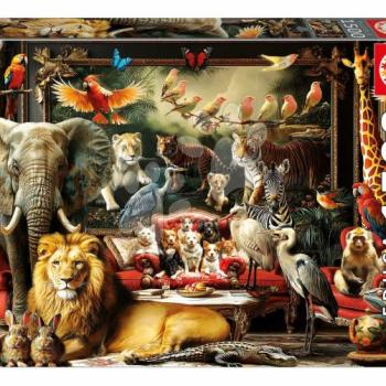 Puzzle The Animal Mansion Educa 1500 darabos és Fix ragasztó kép