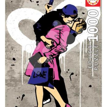 Puzzle The Kiss TV Boy Educa 1000 darabos és Fix ragasztó kép