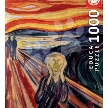 Puzzle The Scream Edvard Munch Educa 1000 darabos és Fix ragasztó kép