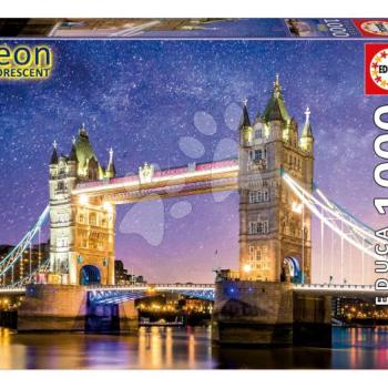 Puzzle Tower Bridge London Neon Educa világító 1000 darabos és Fix ragasztó kép