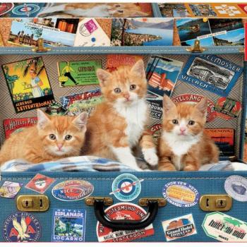 Puzzle Travelling kittens Educa 200 darabos 6 évtől kép