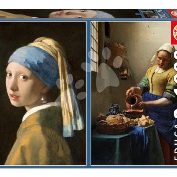 Puzzle Vermeer Educa 2x1000 darabos és Fix ragasztó kép