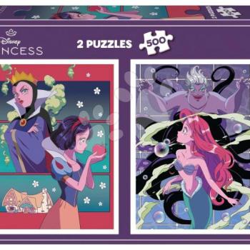 Puzzle Villains versus Princesses Disney Educa 2x500 darabos és Fix ragasztó kép