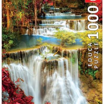 Puzzle Waterfall in Deep Forest Educa 1000 darabos és Fix puzzle ragasztó 11 évtől kép