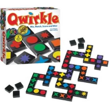 Qwirkle formák színek kombinációk társasjáték kép