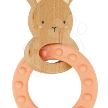 Rágóka fa nyuszival My Rabbit Teething Ring Home Kaloo szilikon karikával 14 cm 0 hó-tól kép