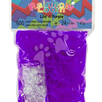 Rainbow Loom áttetsző gumik 22062 lila kép