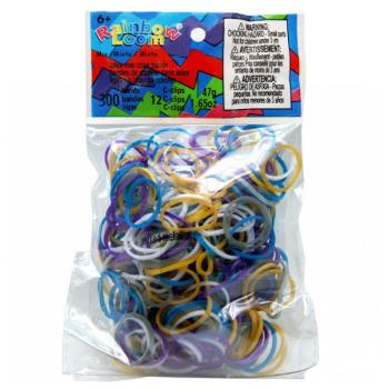 Rainbow Loom gumik gyerekeknek metálos mix 21090 kép