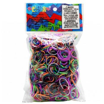 Rainbow Loom gumik gyerekeknek tarka mix 05981 kép