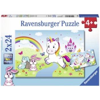 Ravensburger Csodás unikornisok 2 x 24 db puzzle kép