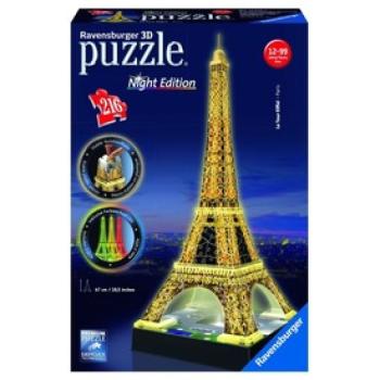 Ravensburger: Eiffel-torony 216 darabos 3D puzzle fénnyel kép