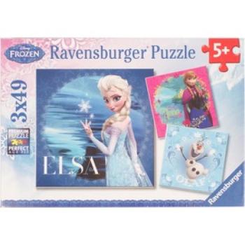 Ravensburger: Jégvarázs 3 x 49 darabos puzzle kép