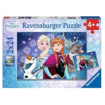 Ravensburger: Jégvarázs északi fény 2 x 24 darabos puzzle kép