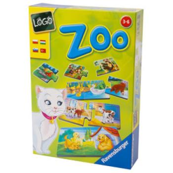 Ravensburger Logo Zoo állatok és kölykeik társasjáték kép