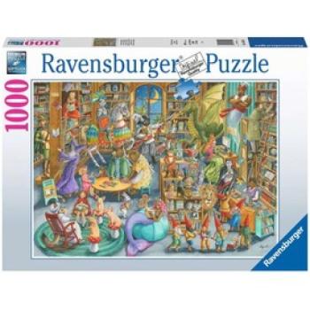 Ravensburger Puzzle 1 000 db - Éjfél a könyvtárban kép