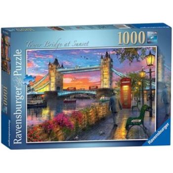 Ravensburger: Puzzle 1 000 db - Tower Bridge naplementében kép