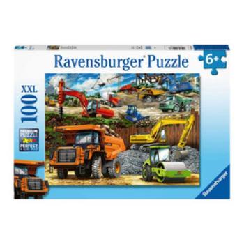 Ravensburger Puzzle 100 db - Járművek az építkezésen kép