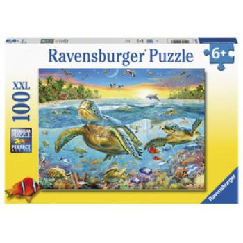 Ravensburger: Puzzle 100 db - Teknősök találkozója kép