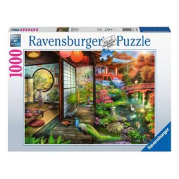 Ravensburger Puzzle 1000 db - Japán kert, teaház kép