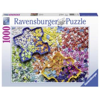 Ravensburger Puzzle 1000 db - Színes darabkák kép