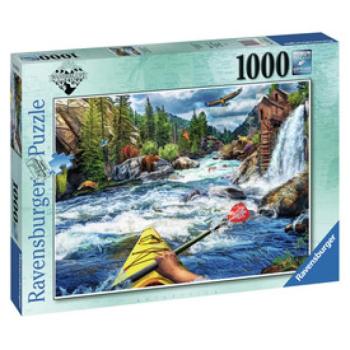 Ravensburger Puzzle 1000 db - White water kajakozás kép