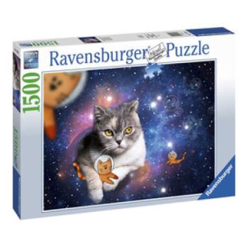 Ravensburger Puzzle 1500 db - Macskák az űrben kép