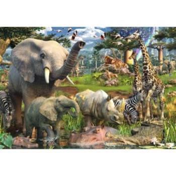 Ravensburger: Puzzle 18000 db - Az itatónál kép