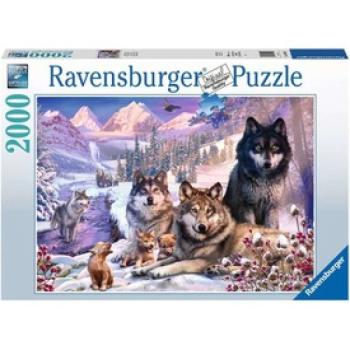 Ravensburger: Puzzle 2 000 db - Farkasok a hóban kép